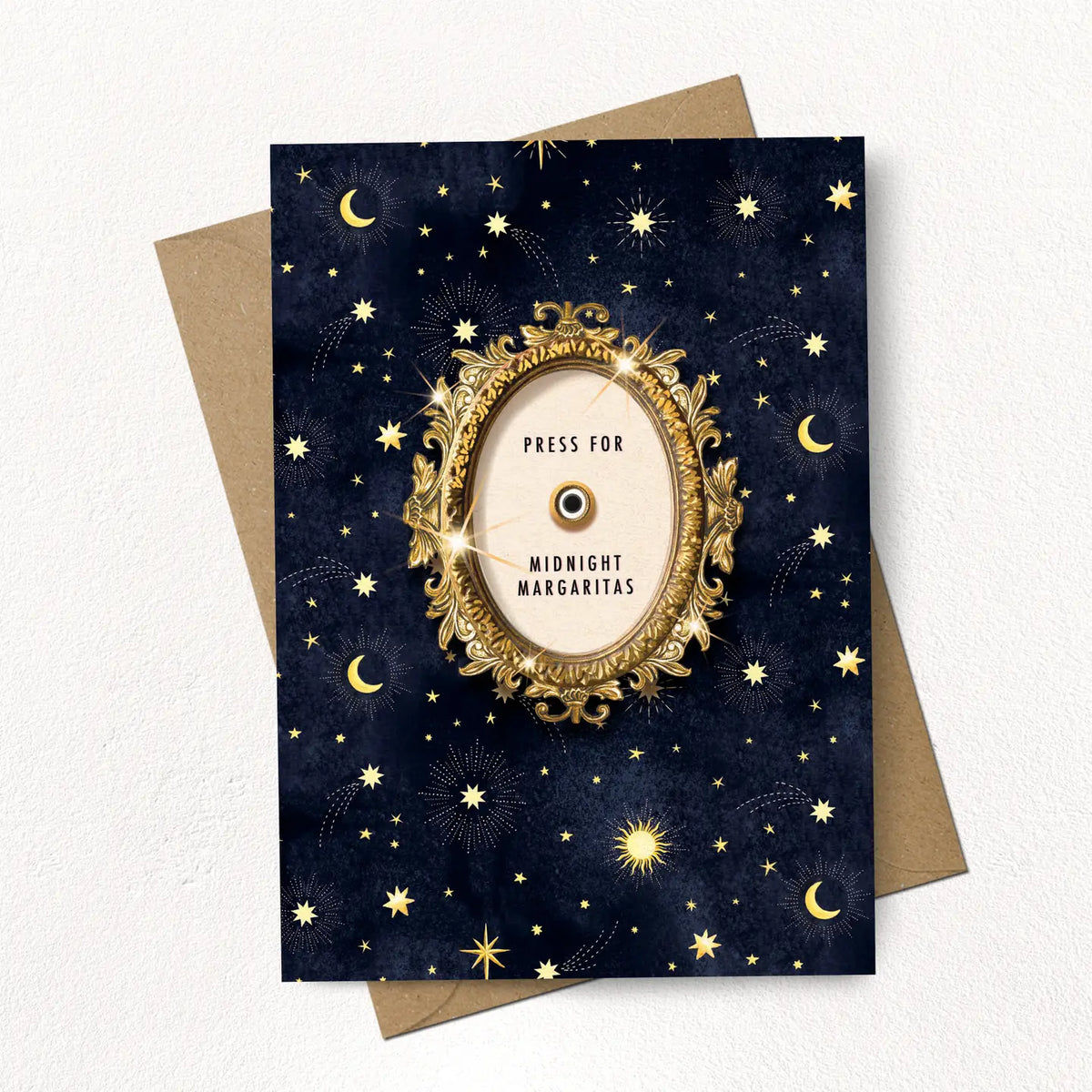 Press For Midnight Margaritas Greetings Card
