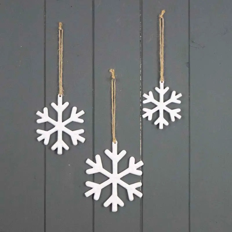 Hanging White Snowflake