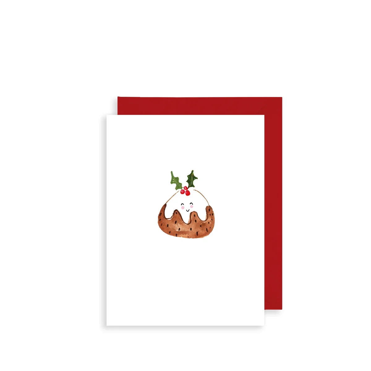 Christmas Pudding Mini Christmas Card