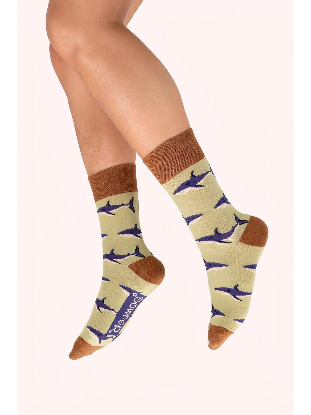 Men’s Shark Socks- Sage