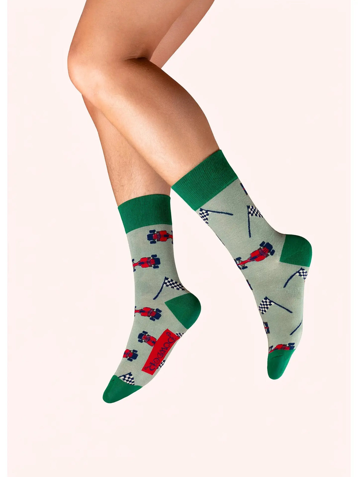 Men’s Formula 1 Cars Socks- Green