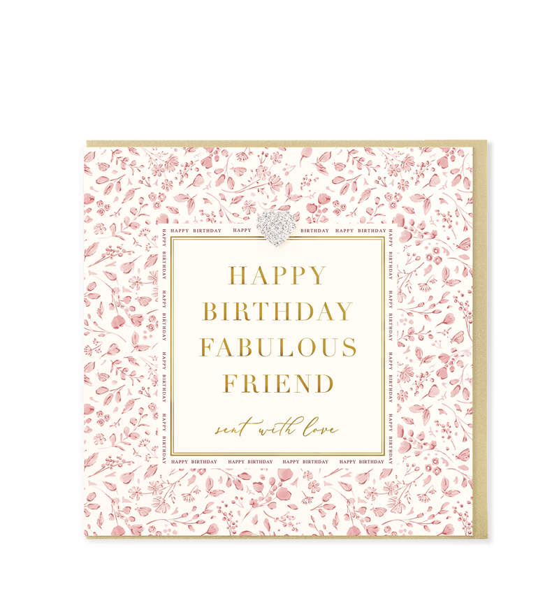 Happy Birthday Fabulous Friend Greetings Card