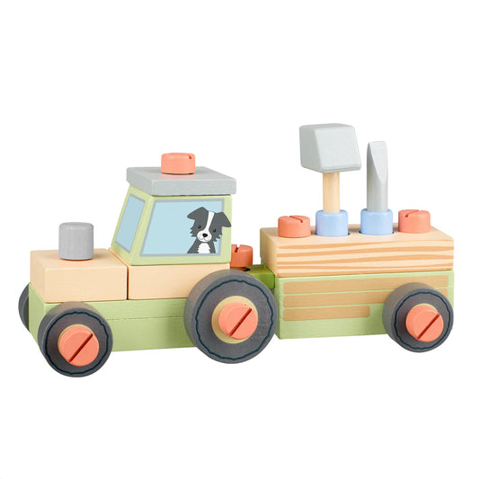 Buildable Wooden Tractor