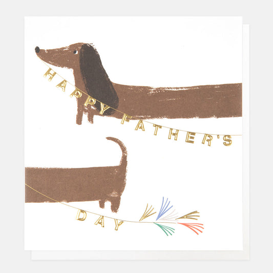Happy Father’s Day Sausage Dog Greetings Card