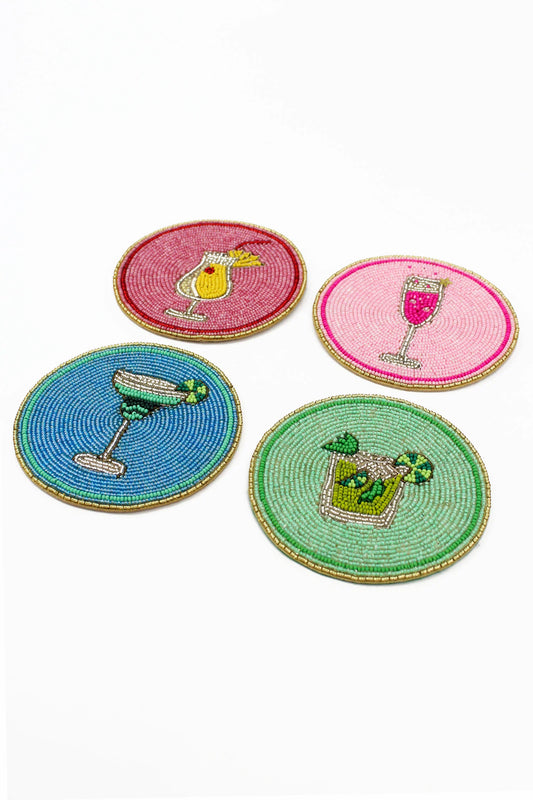 Cocktail Beaded Coasters