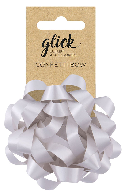 Confetti Silver Bow For Gifts