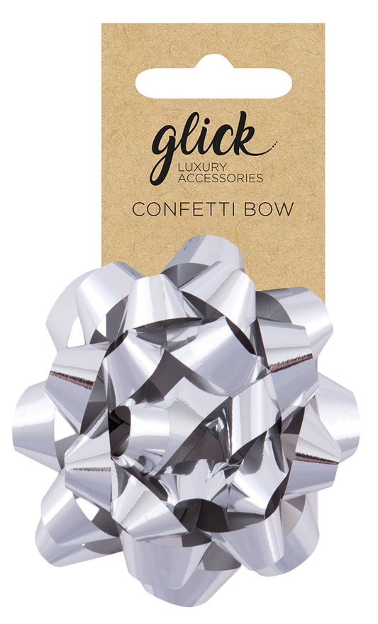 Metallic Silver Bow For Gifts