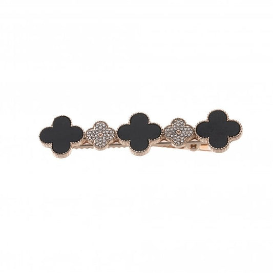 Clover Hair Clips in Gold