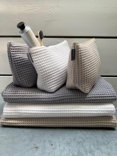 Waffle Large Wash Bag Grey