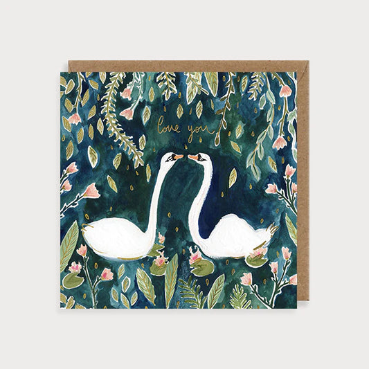 Swans Love You Card