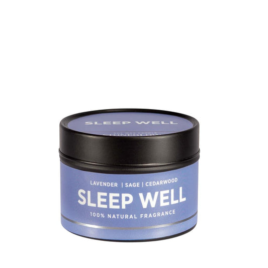 Sleep Well Candle in a Tin with Lavender, Sage & Cedarwood