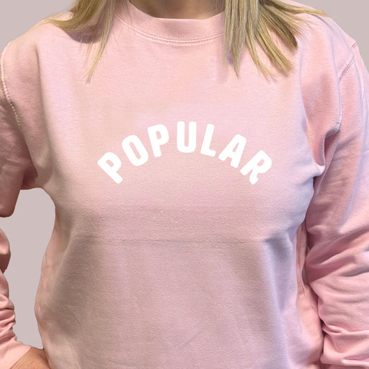 Megan Claire Pink ‘Popular’ Sweatshirt