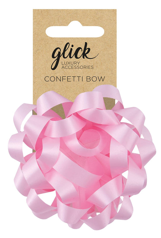 Confetti Baby Pink Bow For Gifts