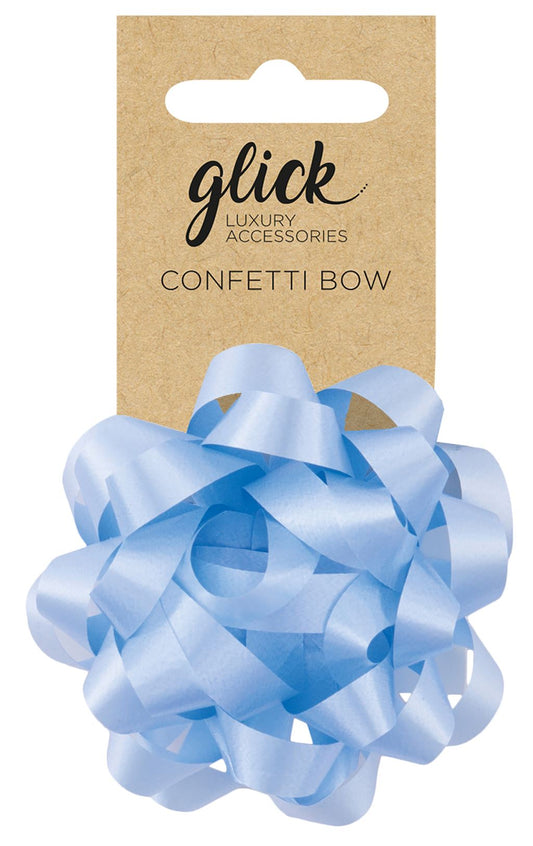 Confetti Baby Blue Bow For Gifts