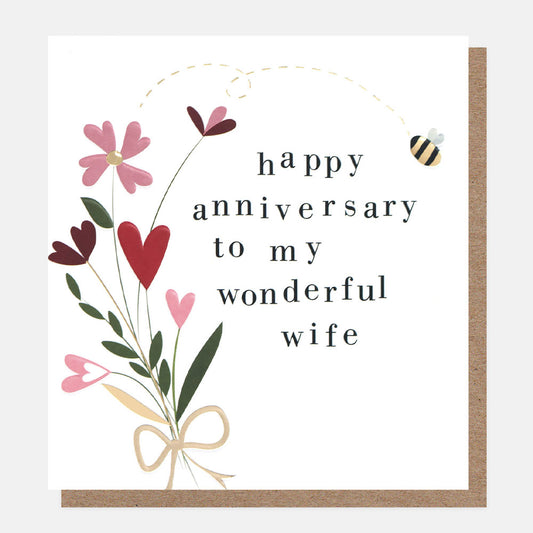 Happy Anniversary Wife Greetings Card