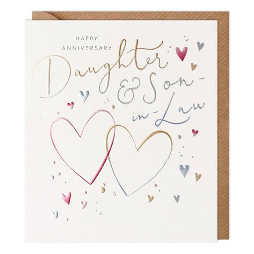 Daughter and Son in Law Anniversary Greetings Card