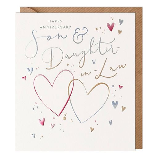 Son and Daughter in Law Anniversary Greetings Card