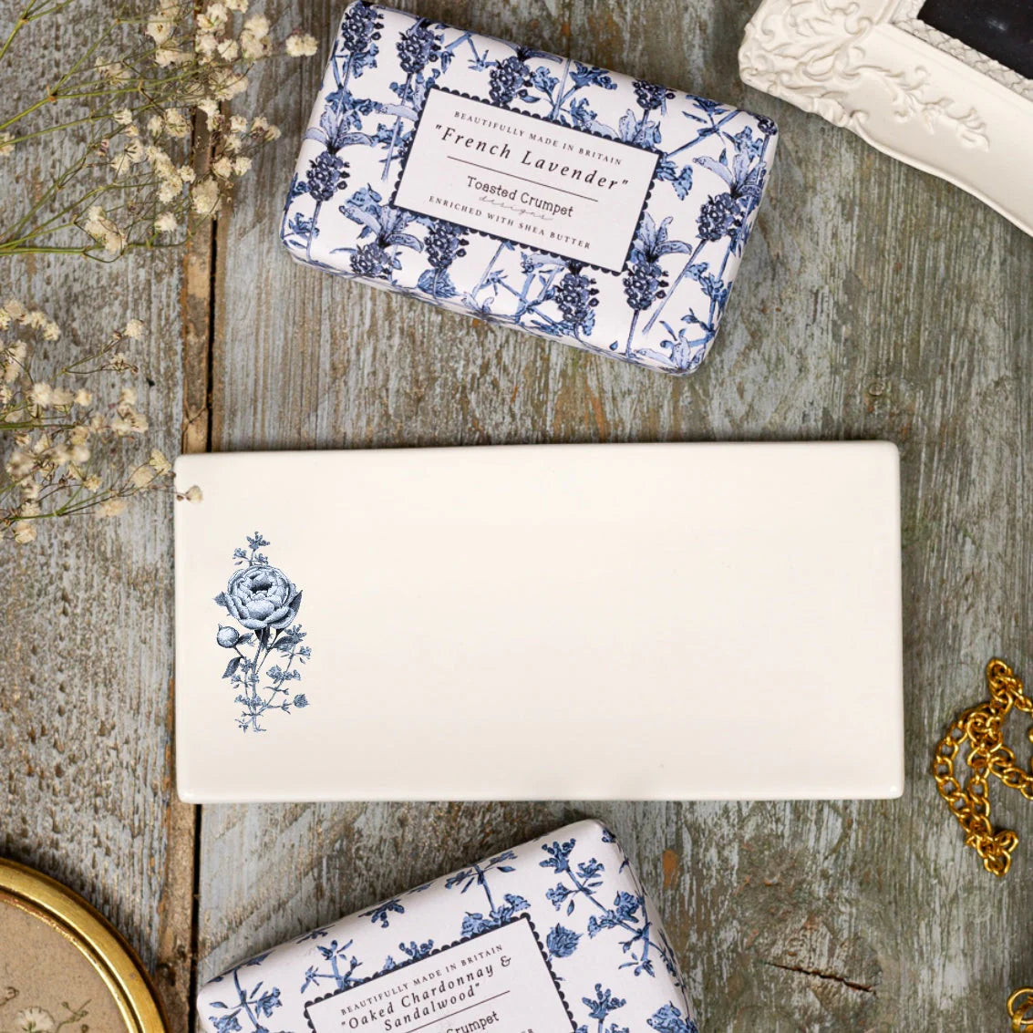 Chateau Rectangular Bone China Soap Dish
