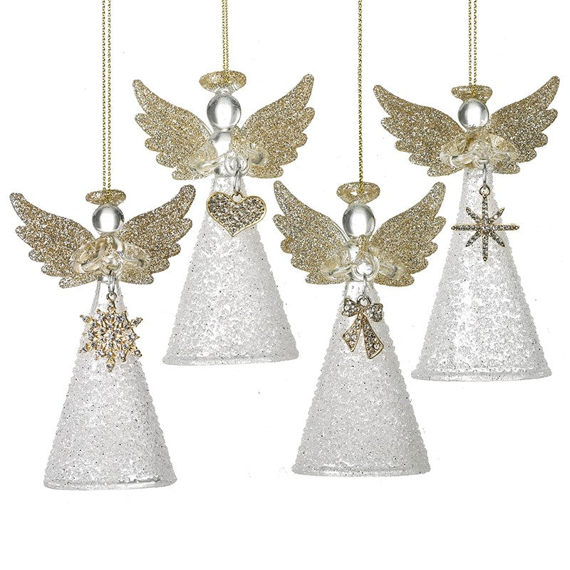 Gold Hanging Christmas Angels