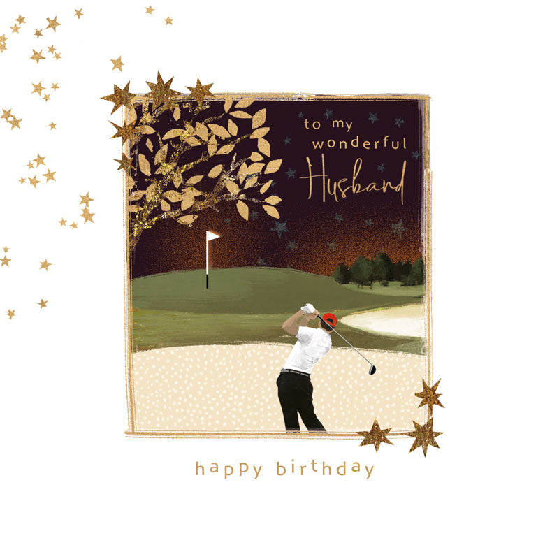 To My Wonderful Husband Birthday Greetings Card