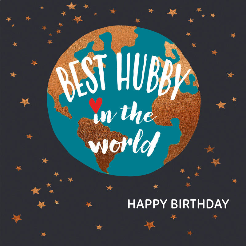 Best Hubby Birthday Greetings Card