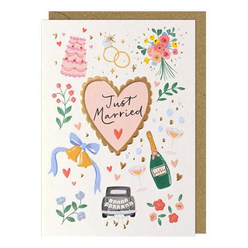 Just Married Greetings Card