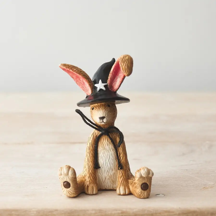Jasper Rabbit Sitting Witch Ornament