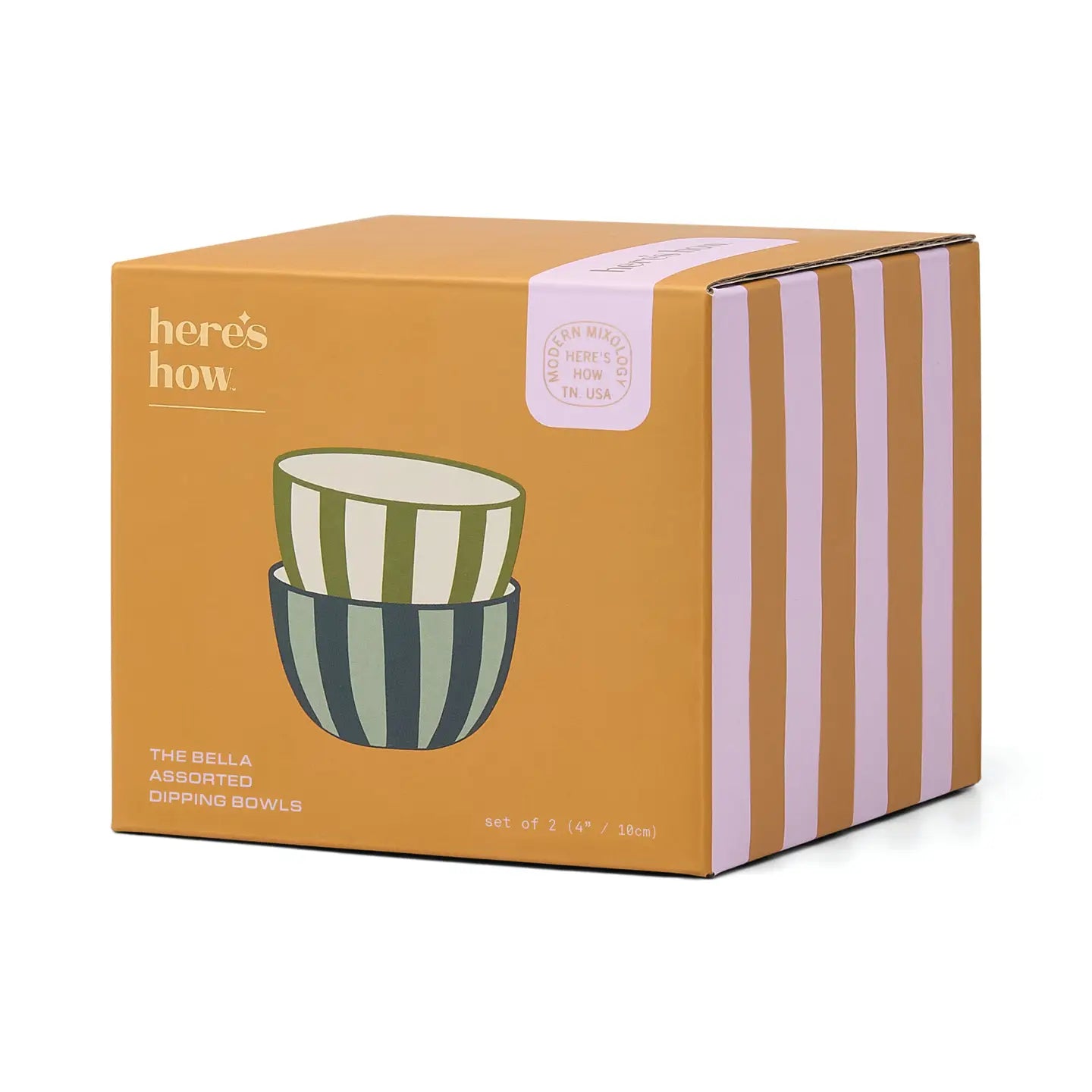 Bella Dipping Bowls Olive & Blue