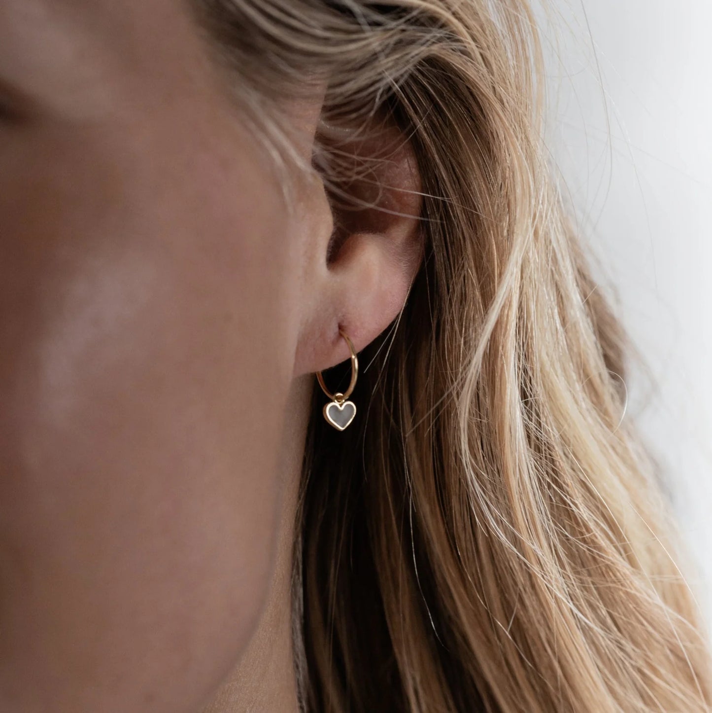 Latte Heart Earrings