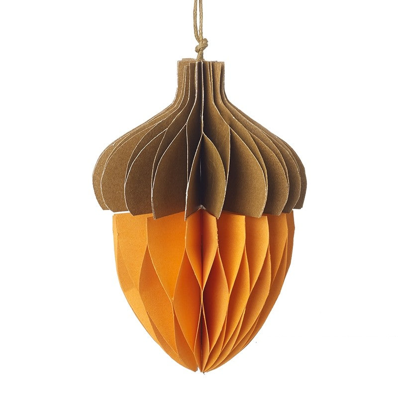 Paper Acorn Hanging Decoration