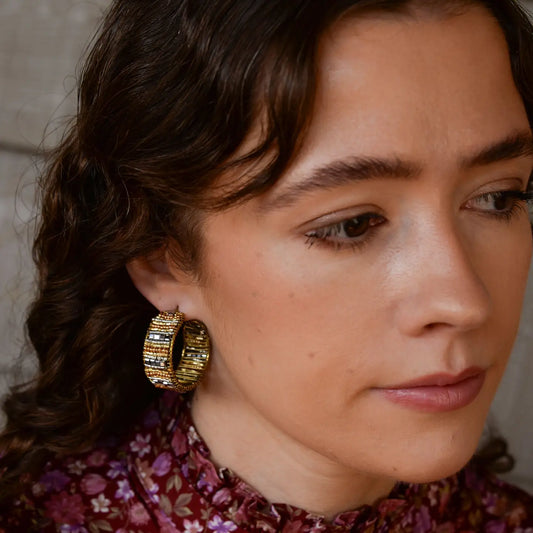 Silver & Gold Hoop Earrings