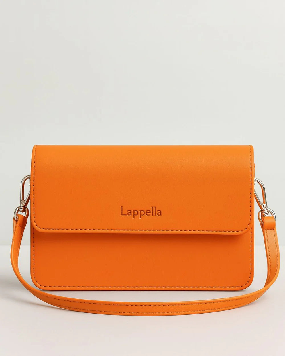 Sofia Leather Crossbody Bag Orange