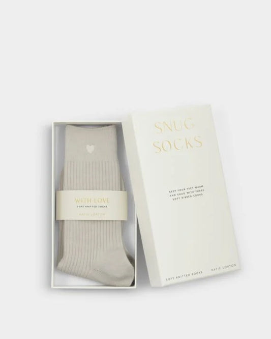 Katie Loxton Gift Boxed Socks Off White