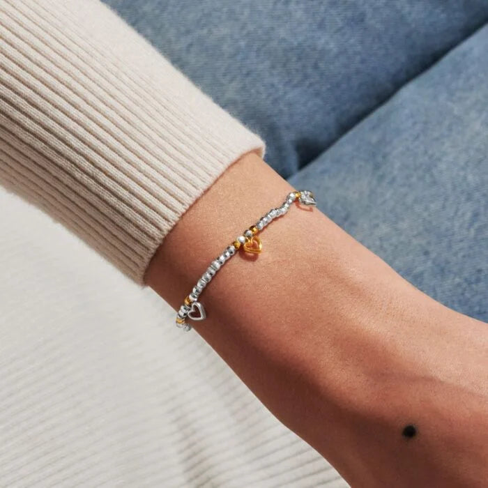 Sparkle Confetti A Little 'Lovely Daughter' Bracelet Silver & Gold