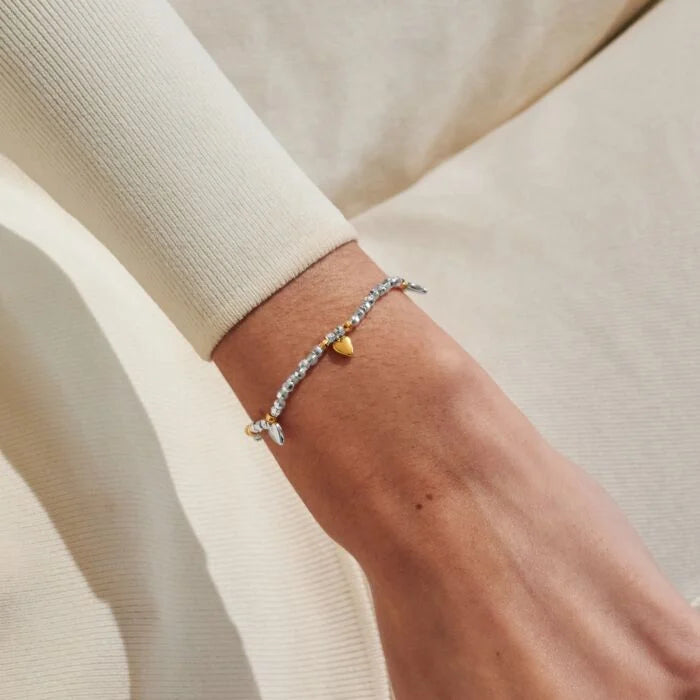 Sparkle Confetti A Little 'Amazing Sister' Bracelet Silver & Gold