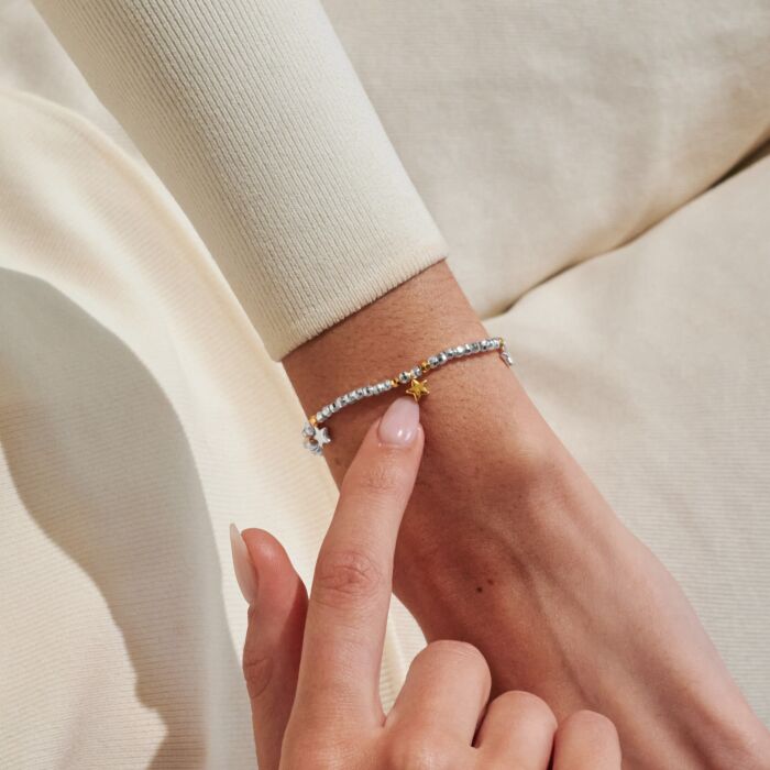 Sparkle Confetti A Little 'Congratulations' Bracelet Silver & Gold