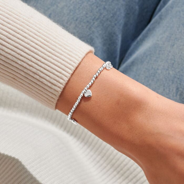‘Lovely Friend’ Charm Bracelet Silver