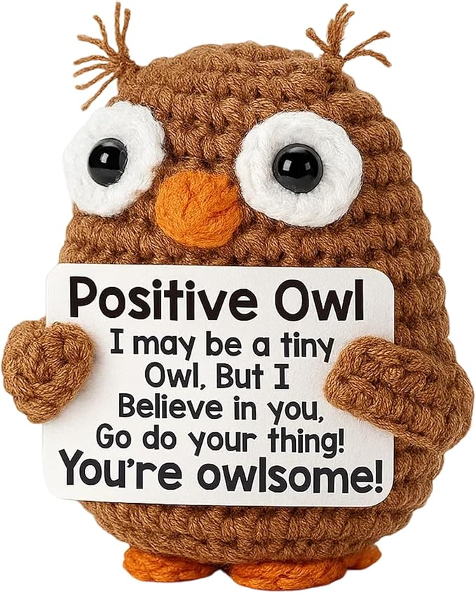 Knitted Positive Owl