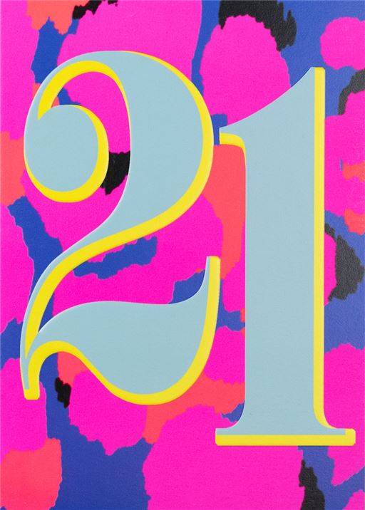 21st Birthday Bright Greetings Card