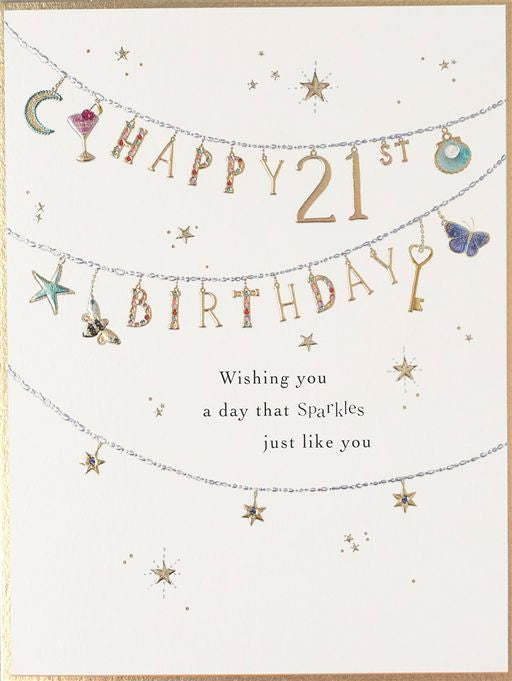21st Birthday Greetings Card