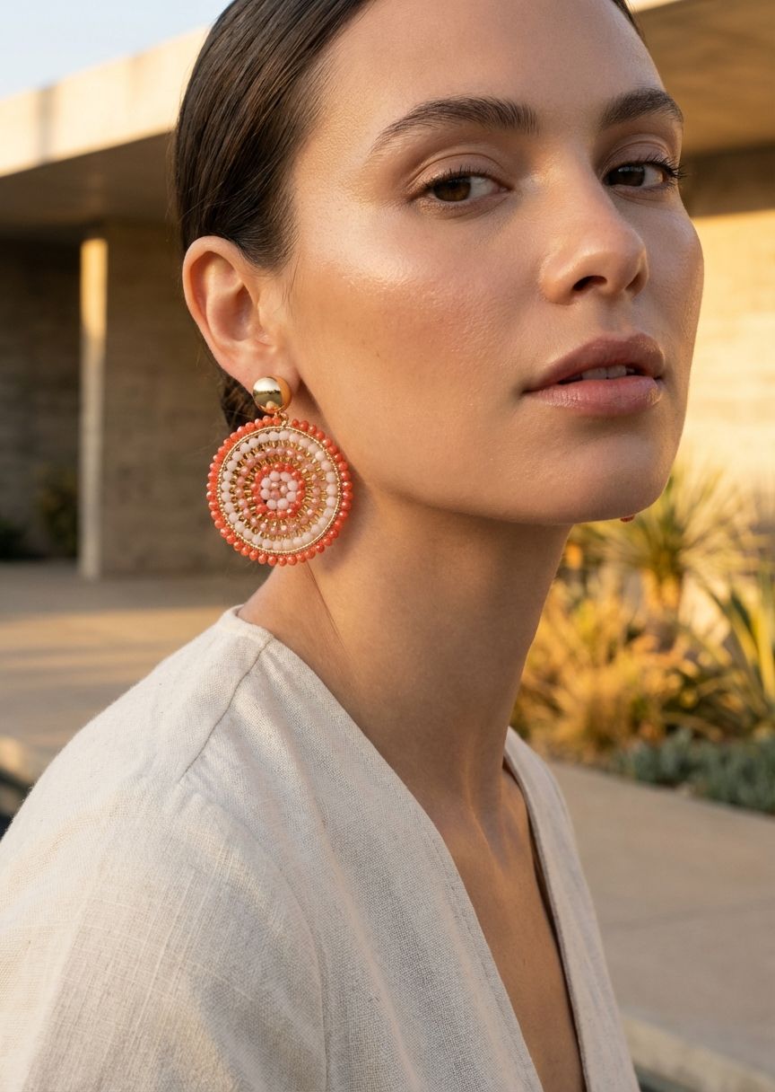 Envy Disc Earrings Gold