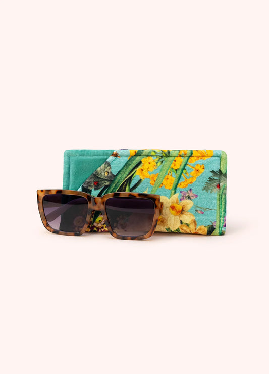 Velvet Sunglasses Pouch Spring Flora Design