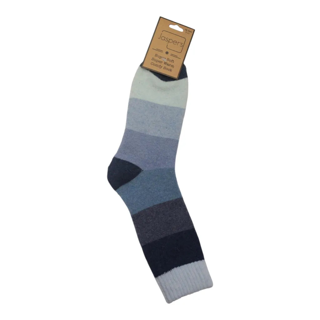 Blue Gradient Block Men’s Socks