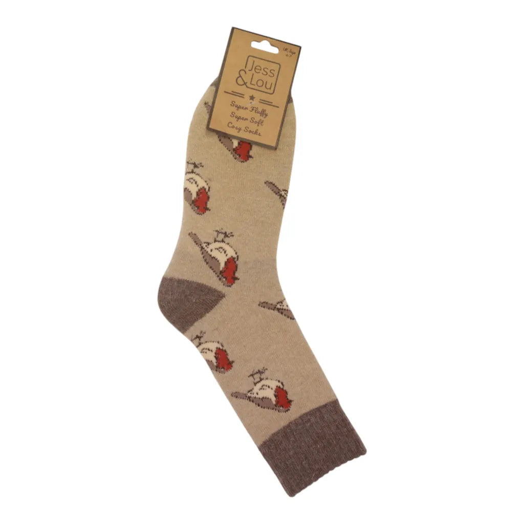 Oatmeal Robin Cosy Socks