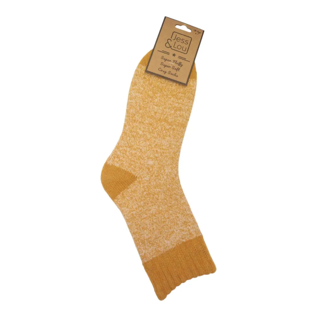 Gold Marl Cosy Socks