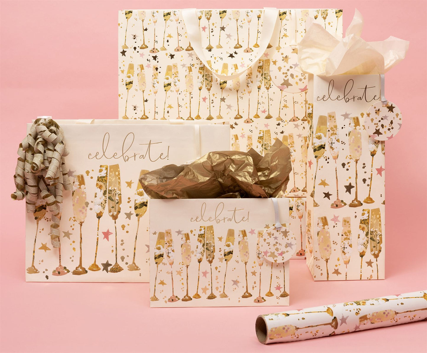 Celebratory Flutes Shopper Gift Bag XL