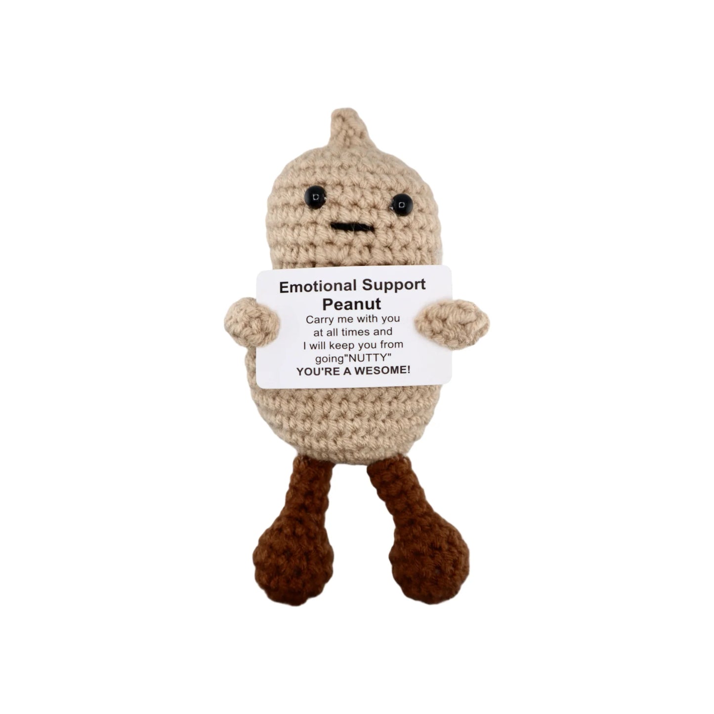 Knitted Positive Happy Peanut