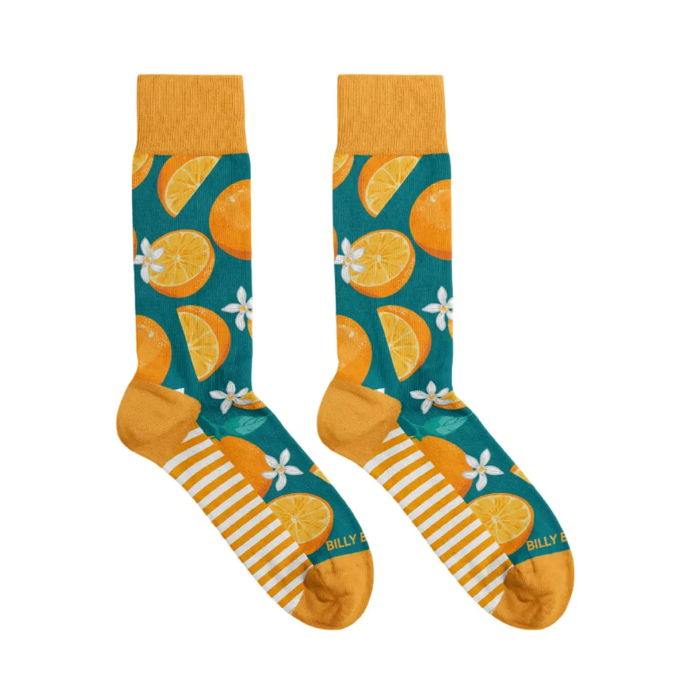 Orange Print Ladies Eco Socks