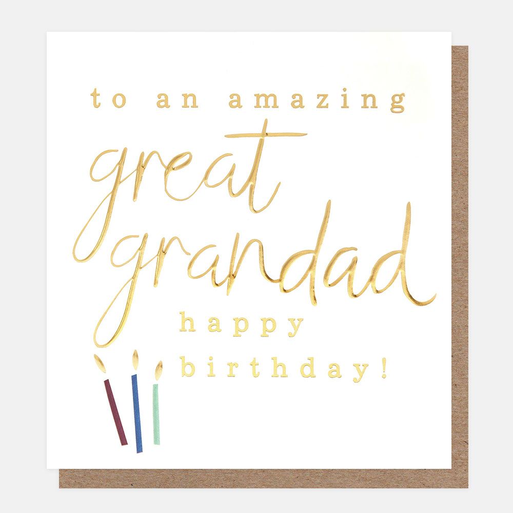 Great Grandad Birthday Greetings Card