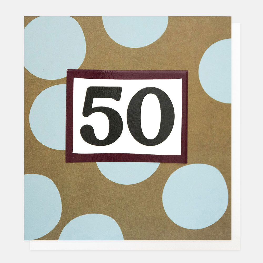 50th Birthday Greetings Card